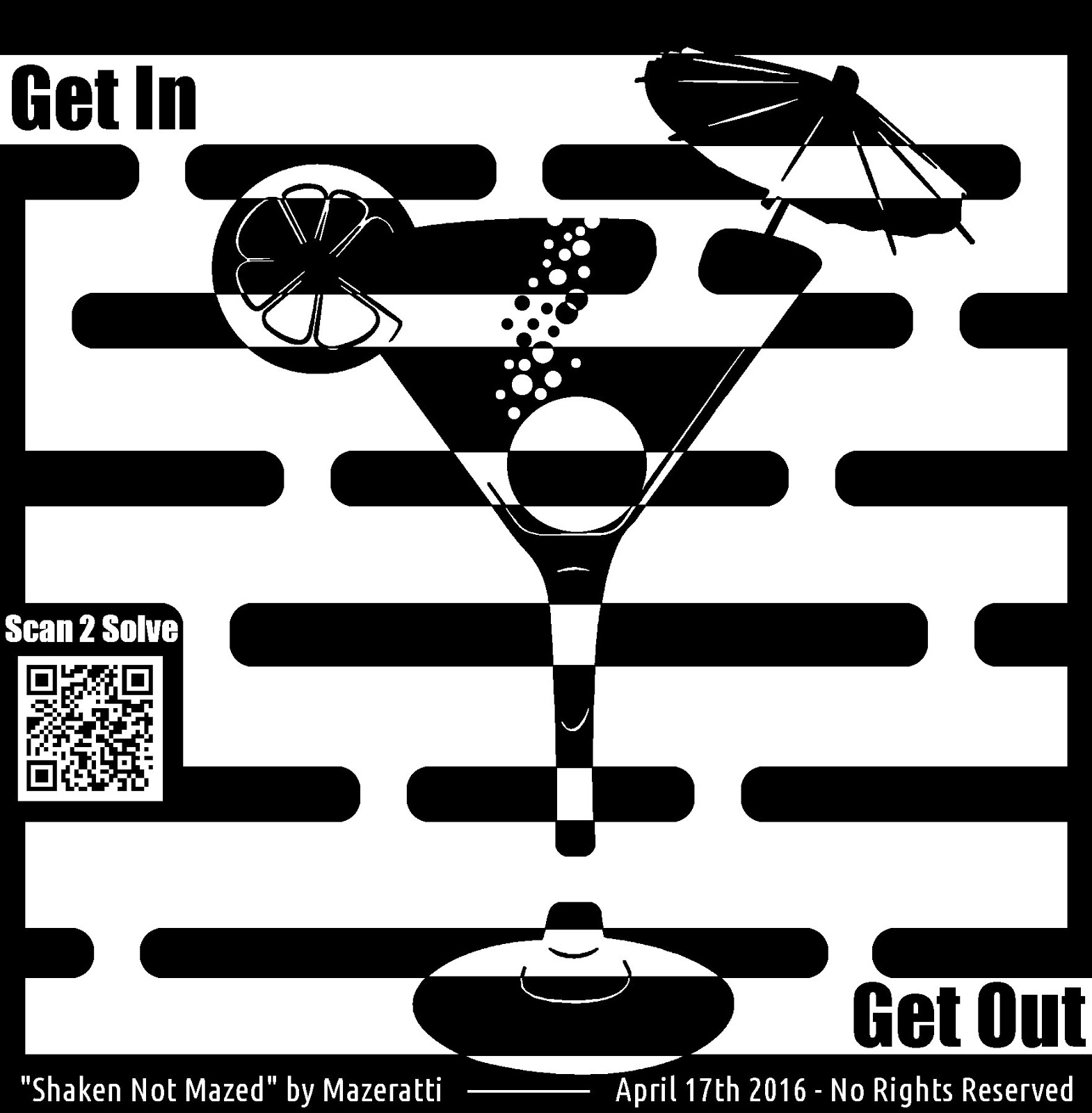 Crazy Maze Art The Great Martini Maze