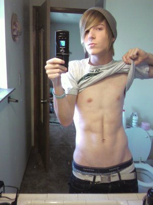 Shirtless emos Shirtless emos