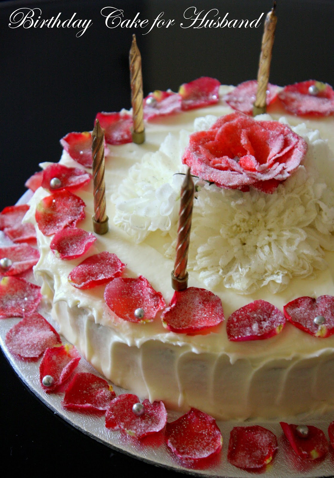 Cook like Priya: Rose Cake for A Wonderful ♥Husband ...