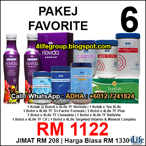 Pakej Favorite 6 - 4Life Malaysia foto Pakej Favorite 6 - 4Life Malaysia