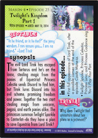 My Little Pony Twilight's Kingdom - Part1 Series 3 Trading Card