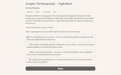 Vampire The Masquerade Night Road Game Screenshot 6