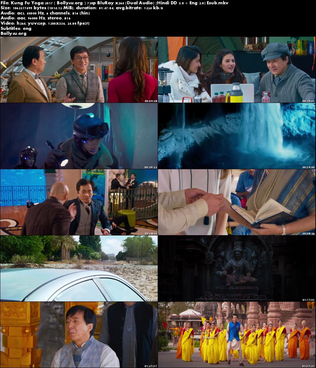 Kung Fu Yoga 2017 BluRay 999MB Hindi Dual Audio 720p ESub Download