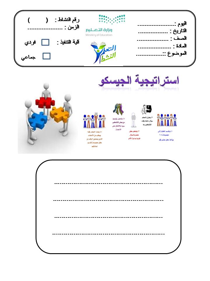 بالصور حمل 20 استراتيجية من استراتيجيات التعلم النشط جاهزة للطباعة ملف باور بوينت
