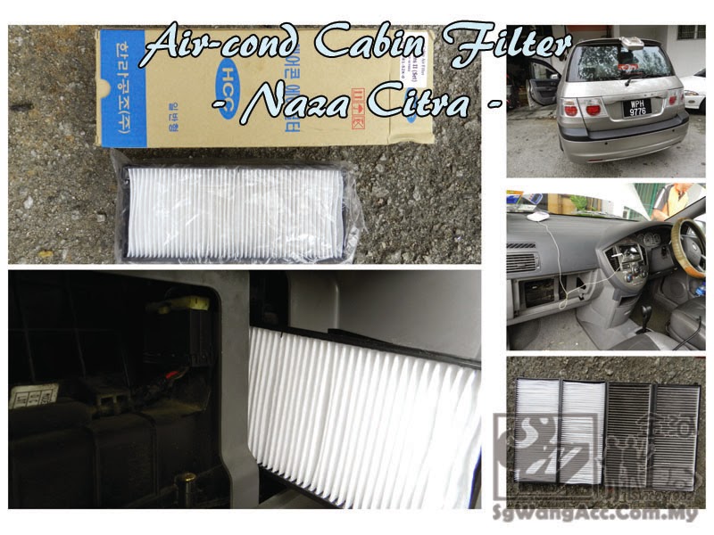 Sungai Wang Car Aircond Replacing Aircond Cabin Air Filter onto a