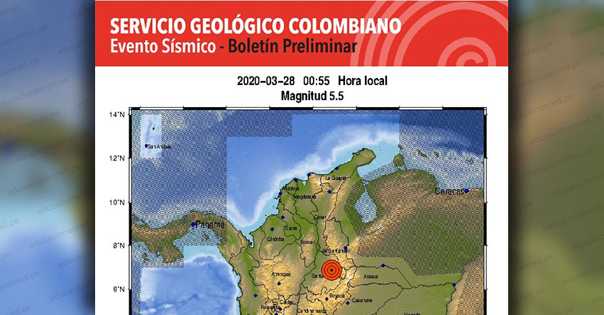 Temblor en Colombia de Magnitud 5.5 (Hoy Sábado 28 Marzo 2020) Terremoto - Sismo - Epicentro - Los Santos Santander - En Vivo Twitter - Facebook - www.sgc.gov.co Temblor en Colombia de Magnitud 5.5 (Hoy Sábado 28 Marzo 2020) Terremoto - Sismo - Epicentro - Los Santos Santander - En Vivo Twitter - Facebook - www.sgc.gov.co