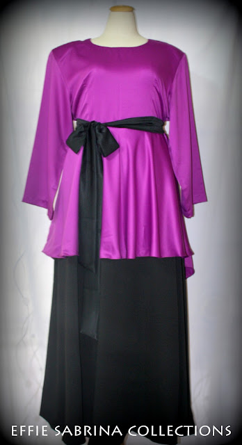 baju kurung peplum plus size