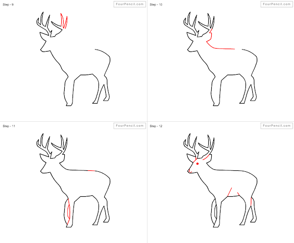 Fpencil: How to draw Deer for kids step by step