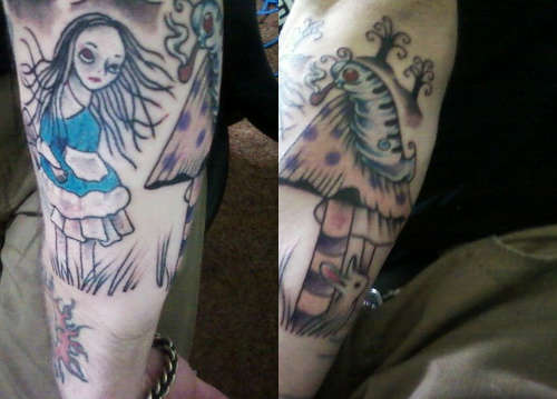 Alice in wonderland tattoos