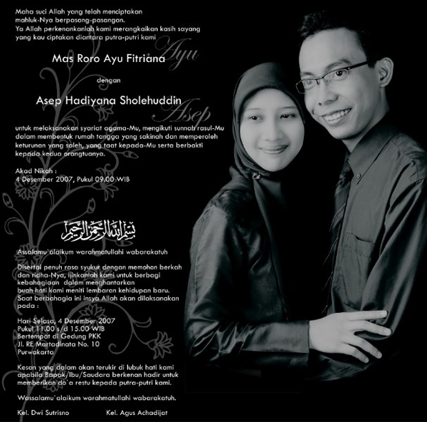 Kumpulan kataKata Undangan Pernikahan Islami yang