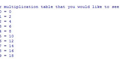 Python Intermediate #2 - For Loop for Multiplication Tables