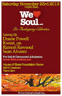Sat 11/23: We Love Soul Pre-Thanksgiving Celebration!