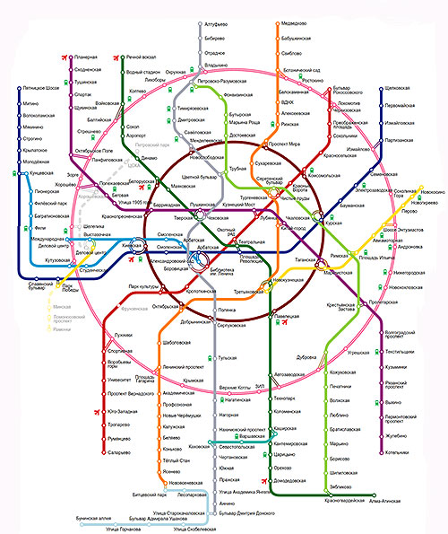 Moscow Metro map