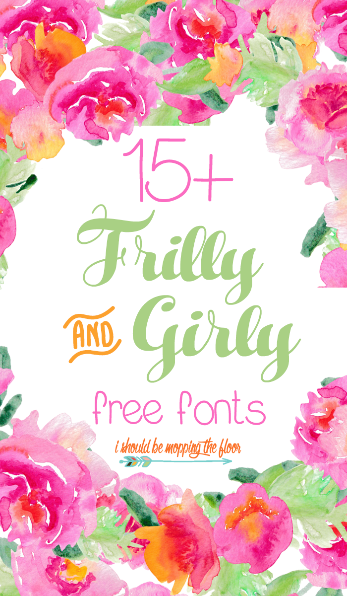 These 15+ free frilly and girly fonts are perfect for invitations, crafts, and so much more.