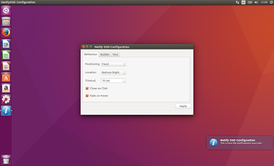 NotifyOSD i Notify OSD Config u Ubuntu 16.04