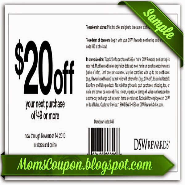 dsw website coupons