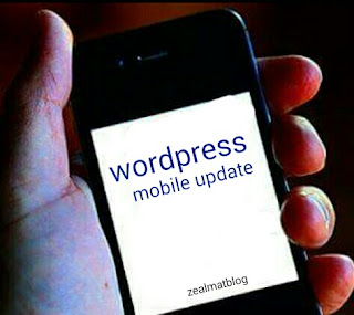 Wordpress mobile update Image