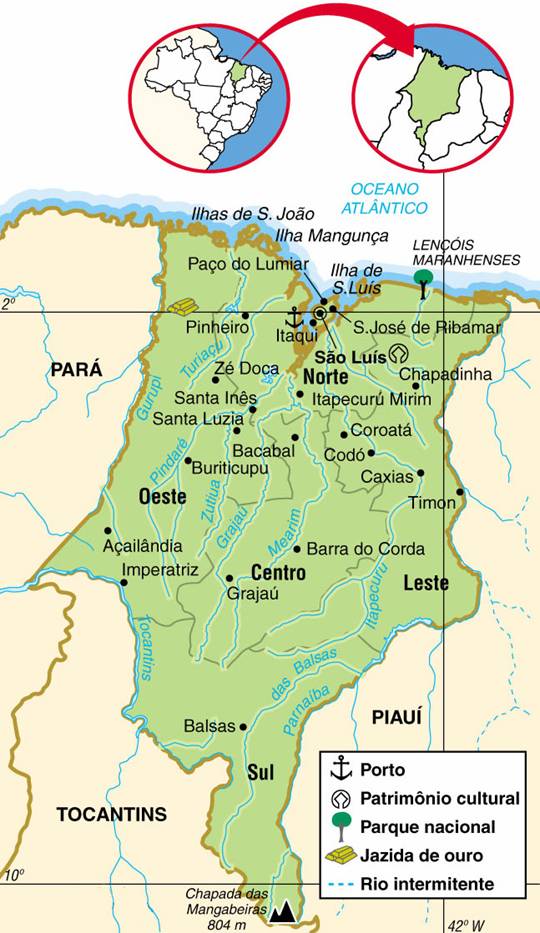 Maranhão Mapas Geográficos do Maranhão Geografia Total™ Maranhão Mapas Geográficos do Maranhão Geografia Total™