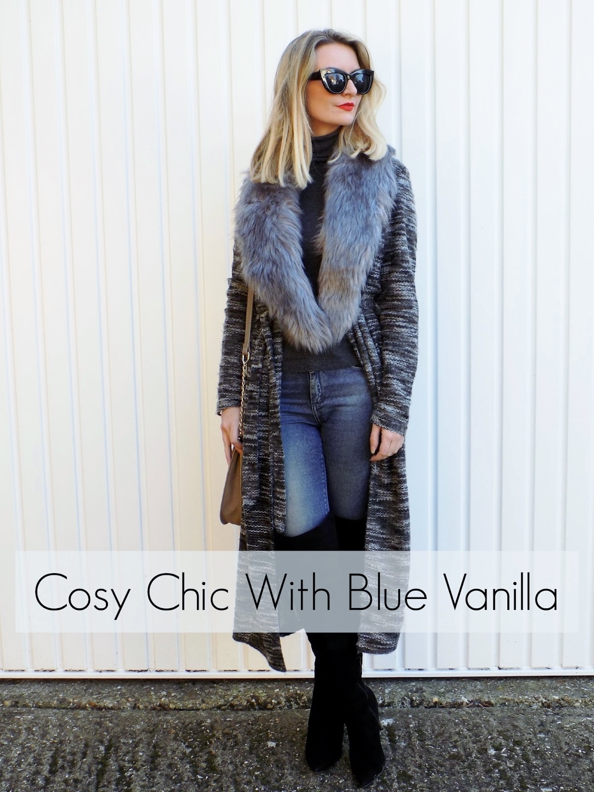 Cosy Chic With Blue Vanilla Cosy Cardigan x OTK Boots EJ|Style