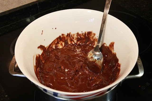 Preparación de mousse de chocolate