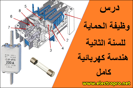 درس وظيفة الحماية للسنة الثانية هندسة كهربائية تقني رياضي Electropro الهندسة بالعربية