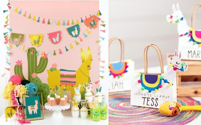 Imagem via: amyrobison.com | Pinterest Decoração de festa no tema lhama