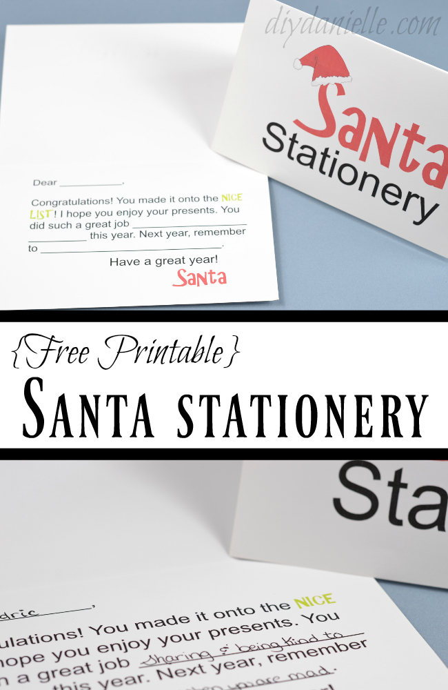 Did your child make the nice list? Leave some Santa Stationery so Santa can let them know what they did well. Get the Free Printable for Santa Stationery!