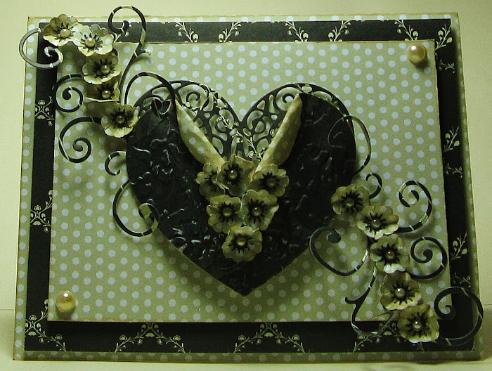 New Serendipity lace die cut heart....love this!!!!!!