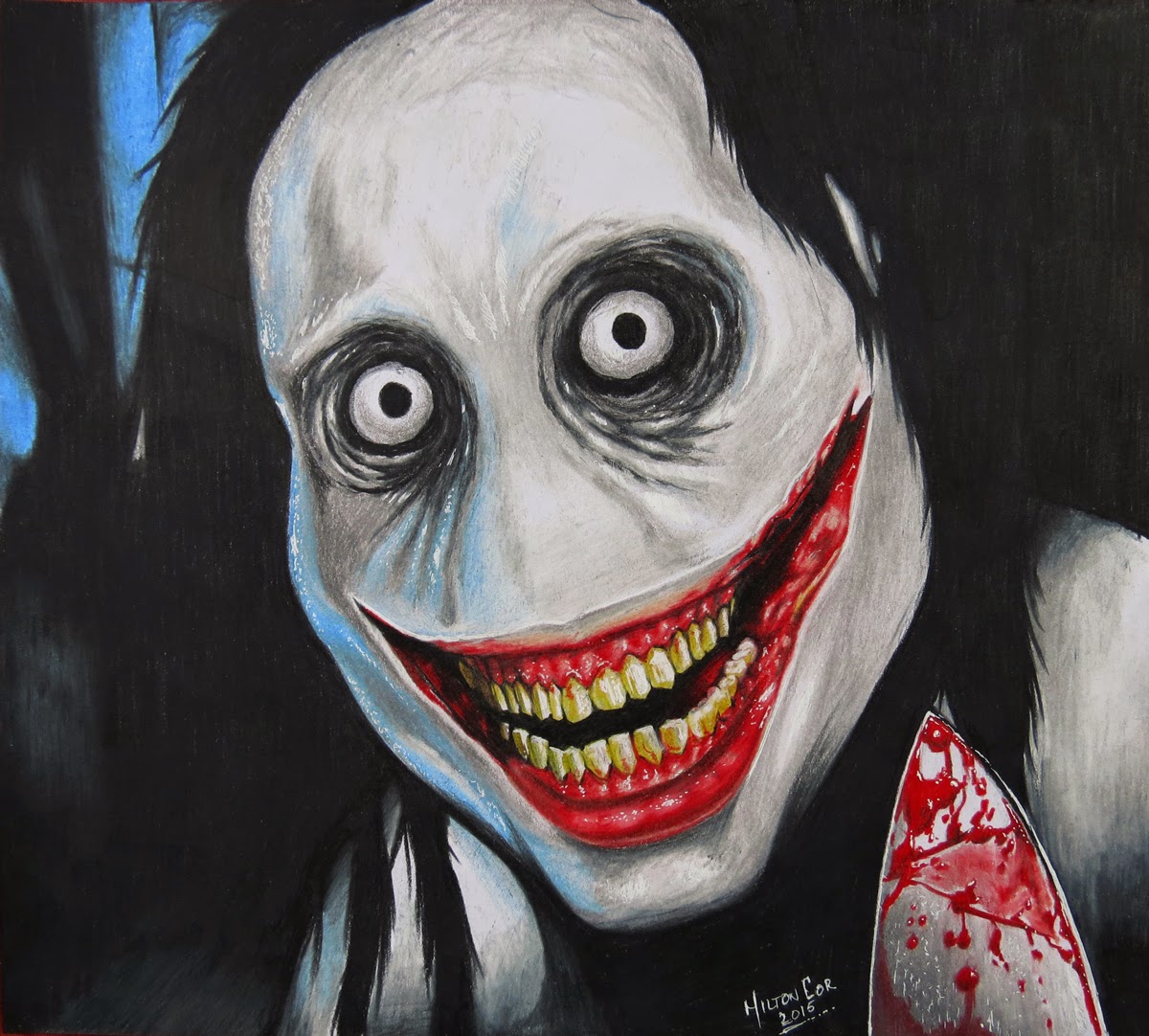 Art, Painting, Drawing, Tips and Tutorials: Drawing Jeff the Killer -  Creepypasta