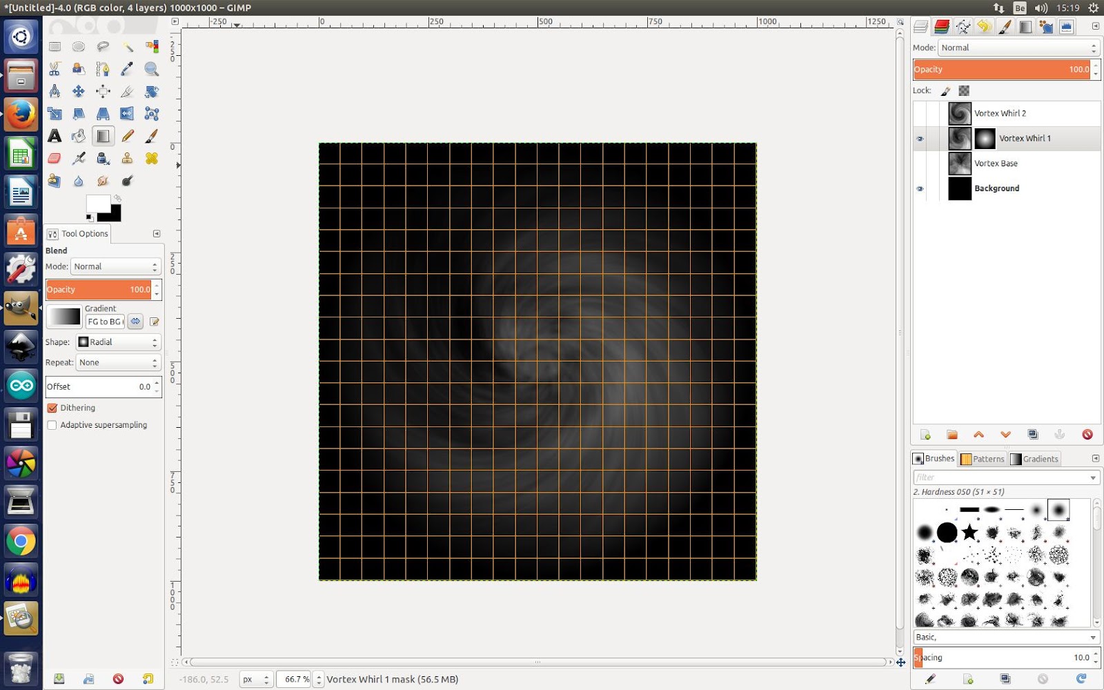 Creating a vortex in Gimp ~ Eyeballs Studio