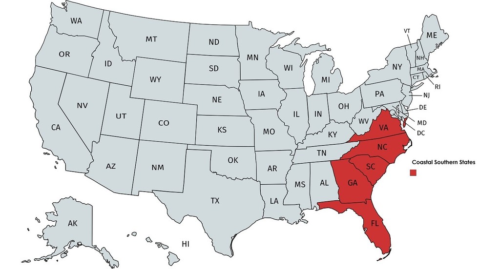 Where exactly is "The South"