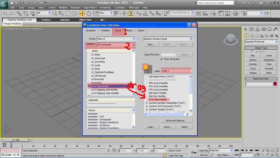 3dmax Tutorials Quad Menu