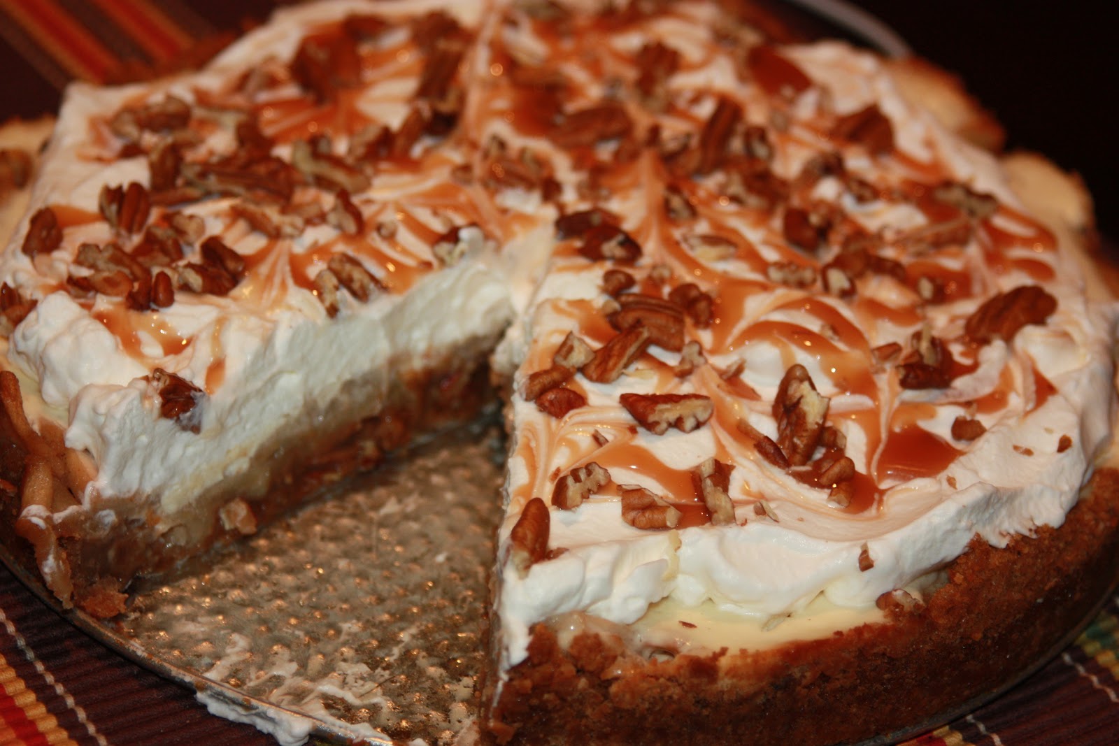 My Recipe Box Caramel Apple Cheesecake Pie