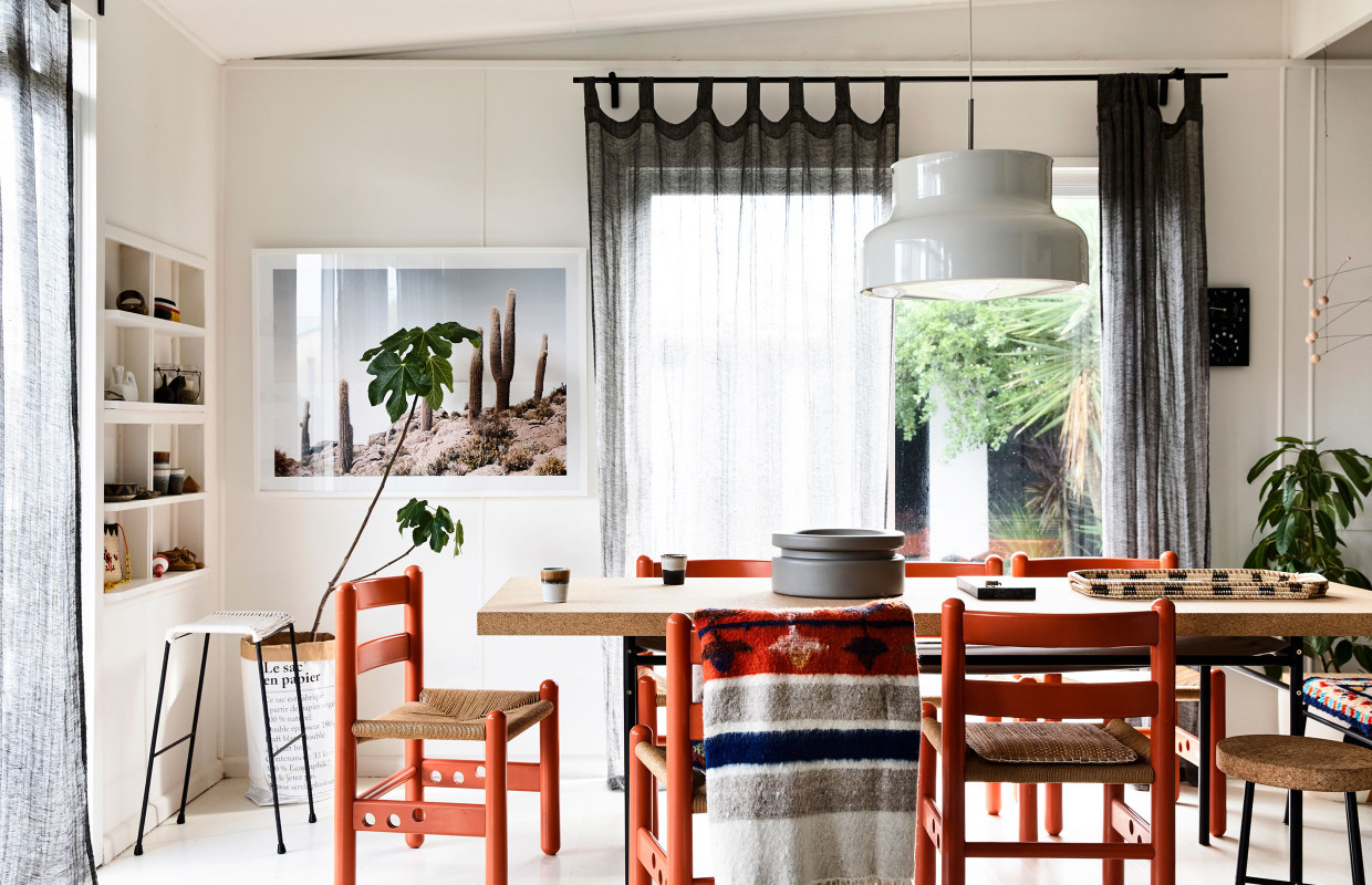 Una decoración feliz para una familia feliz