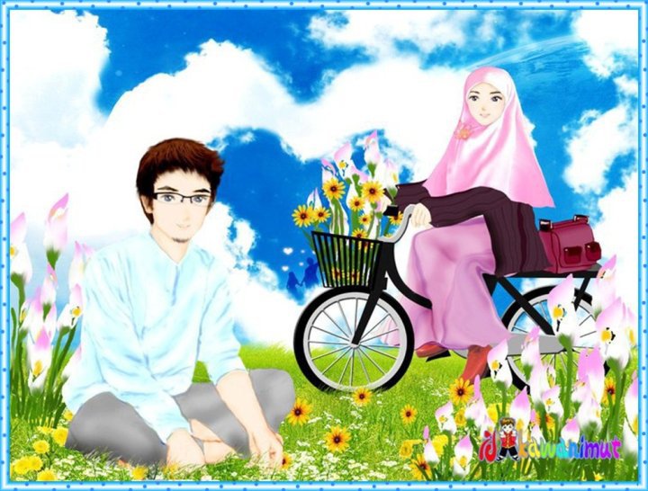  Gambar  Kartun  Muslim Naik  Sepeda  KHAZANAH ISLAM