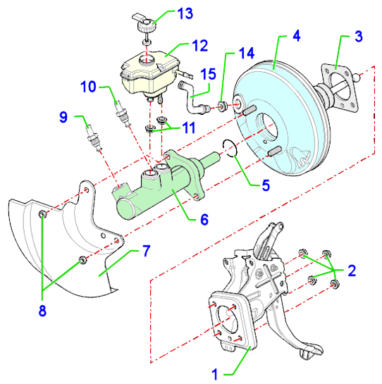 Passoft Touran: Sistema de frenos