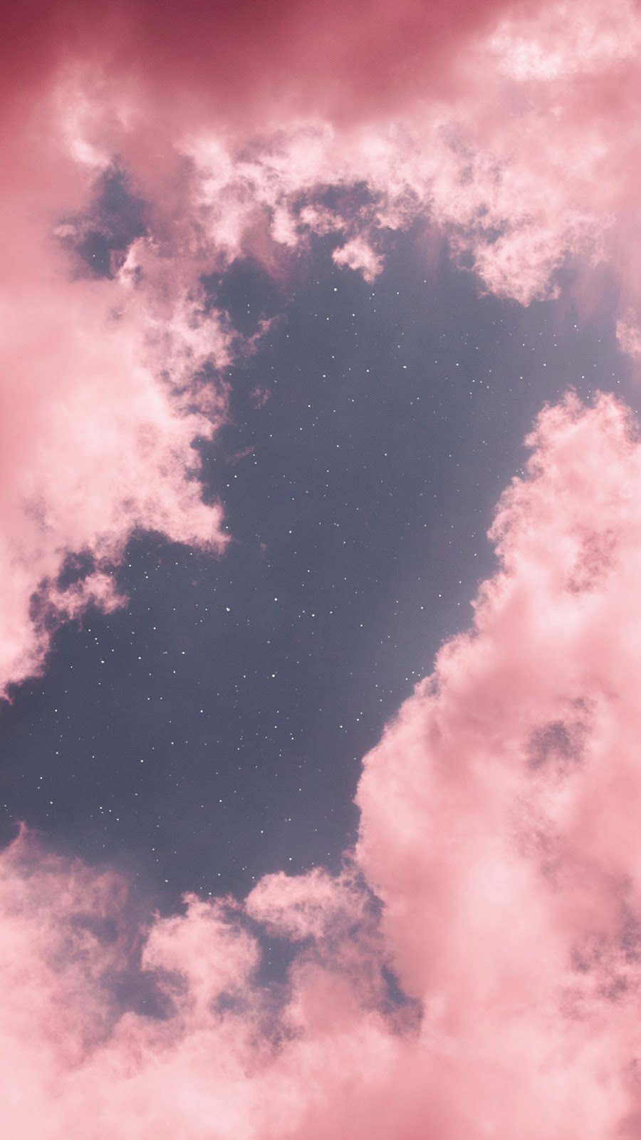 Pink clouds wallpaper
