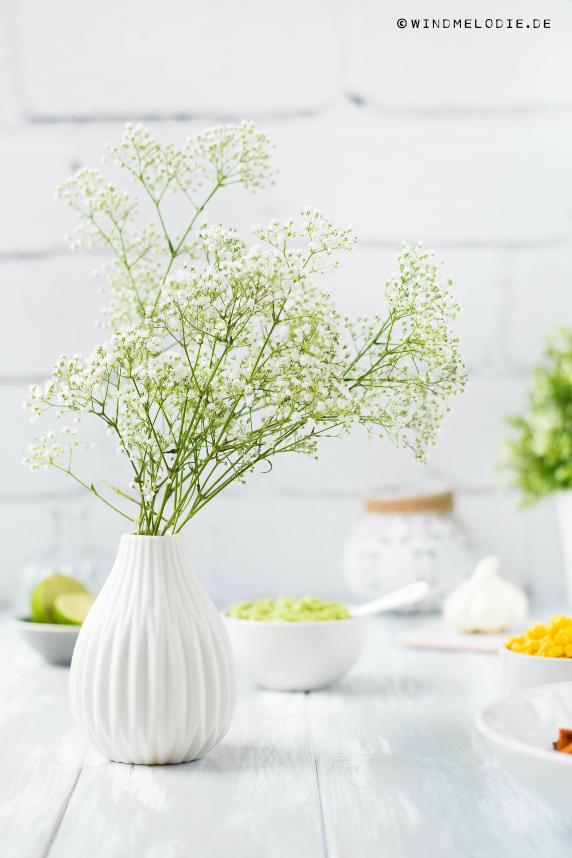 Schleierkraut Vase weiß deko Schleierkraut Vase weiß deko