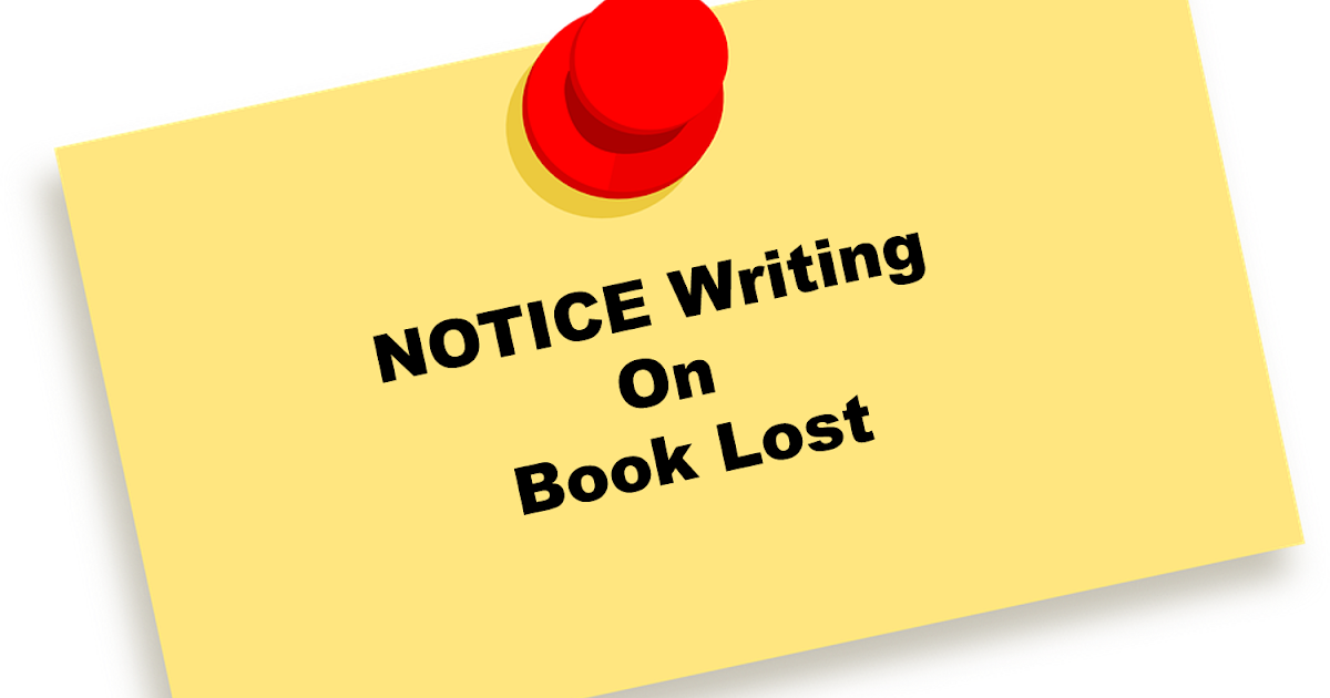 Notice Writing on Lost Book SILENT COURSE