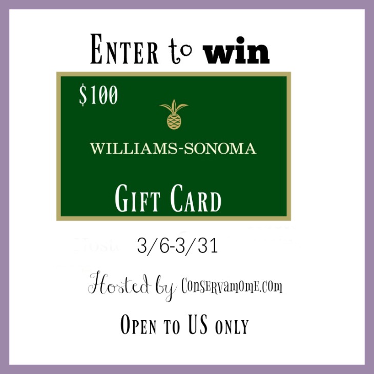New Age Mama 100 Williams Sonoma Gift Card Giveaway