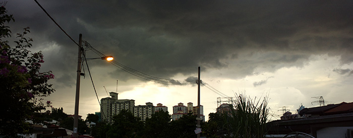 raining cloud