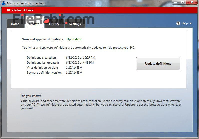 Microsoft Security Essentials Offline Update File Download