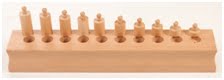 NAMC montessori sensorial materials the cylinder blocks block 4