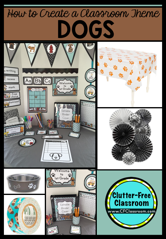 Dog Themed Classroom Ideas & Printable Classroom Decorations