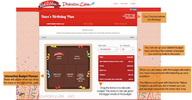 Birthday Budget Planner of Red Ribbon - How it works?