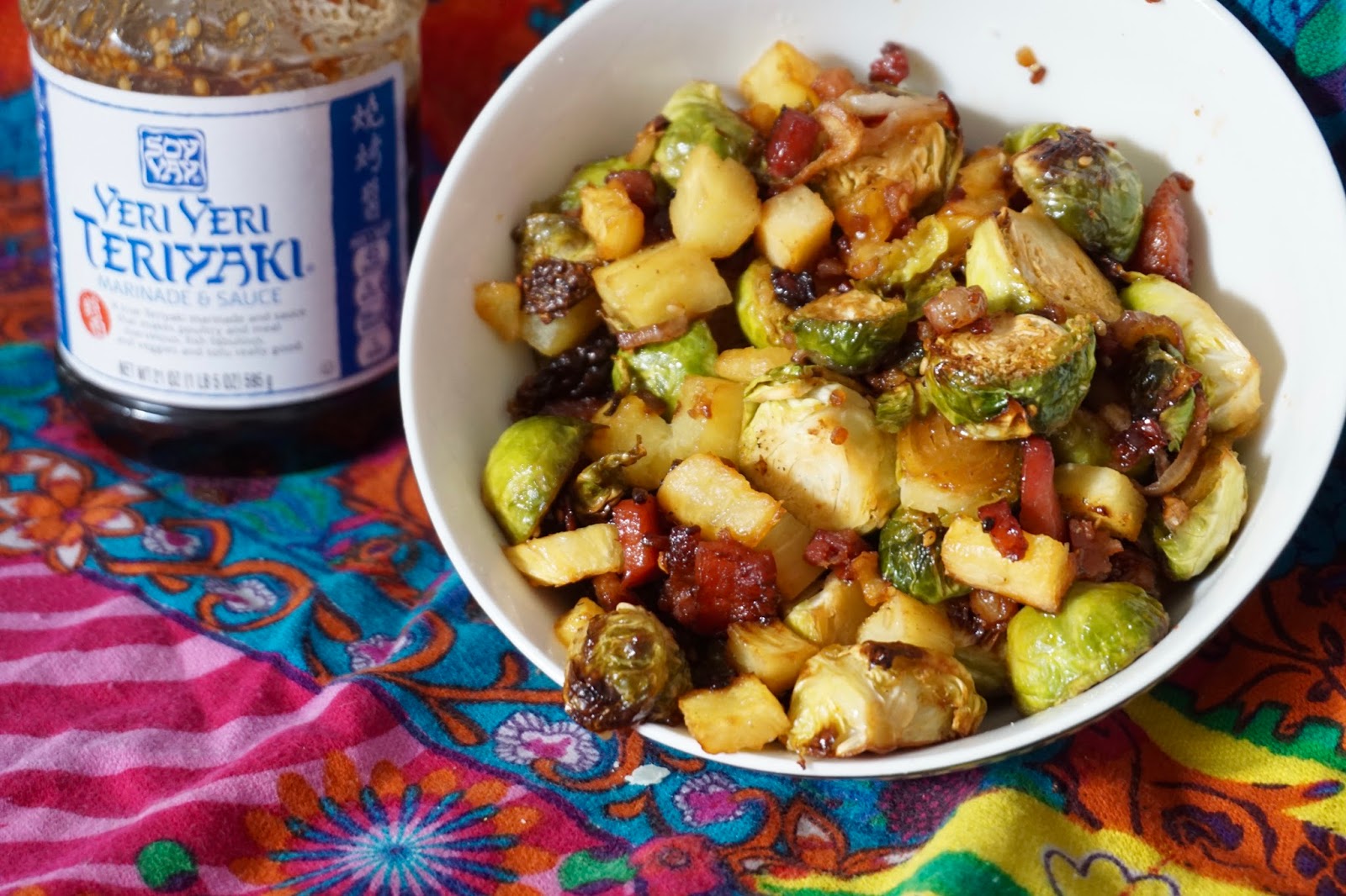 Sweet and Savory Teriyaki Roasted Brussel Sprouts TfDiaries By Megan