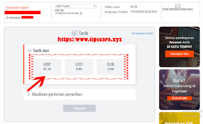 Cara Mencairkan Uang di Payoneer ke Bank Lokal - 2 Cara Mencairkan Uang di Payoneer ke Bank Lokal - 2