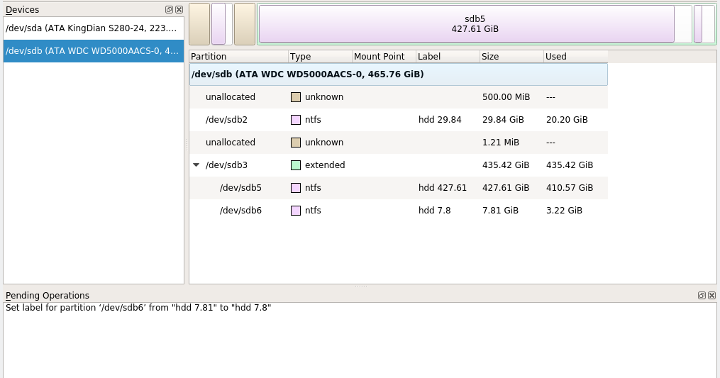 How to rename/label partition in Linux Mint KDE