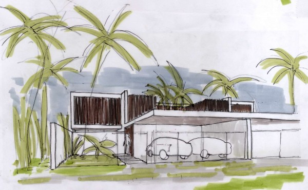 Desain dan Denah Rumah Villa Modern