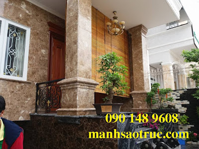 Rèm tre trúc che nắng ngoài trời